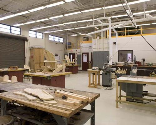 Interior photo of Astronaut High School Wood Shop